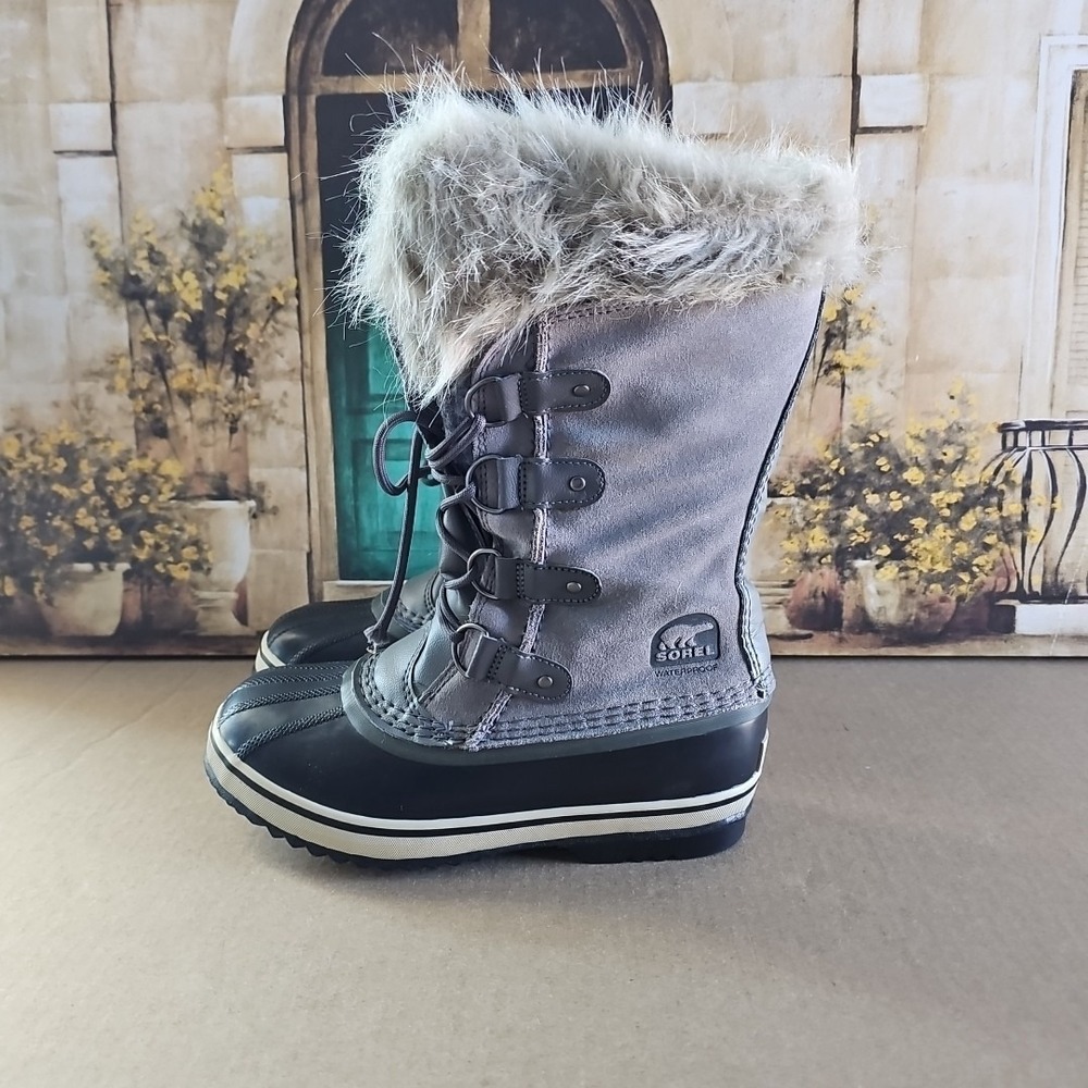 Sorel - InsulatedBoots Waterproof -‎ NY1858-052 - Joan of Artic Gray - Size 5